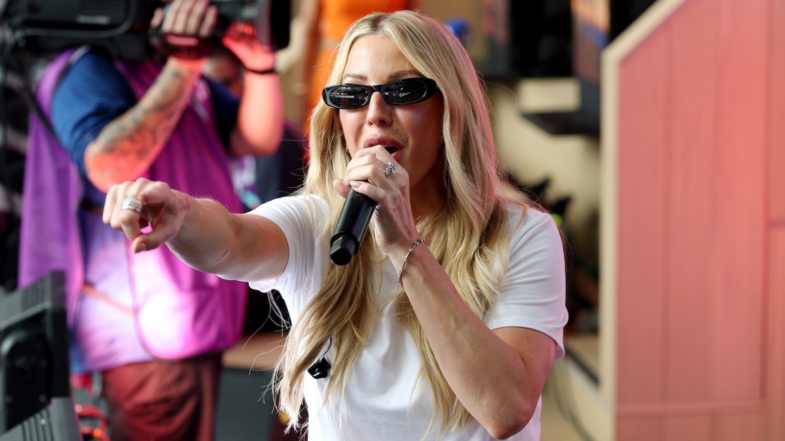 Ellie Goulding performs at the World Cup