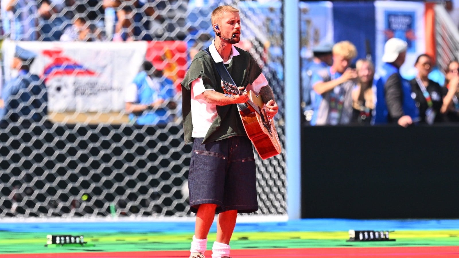 Justin Bieber at the World Cup Final