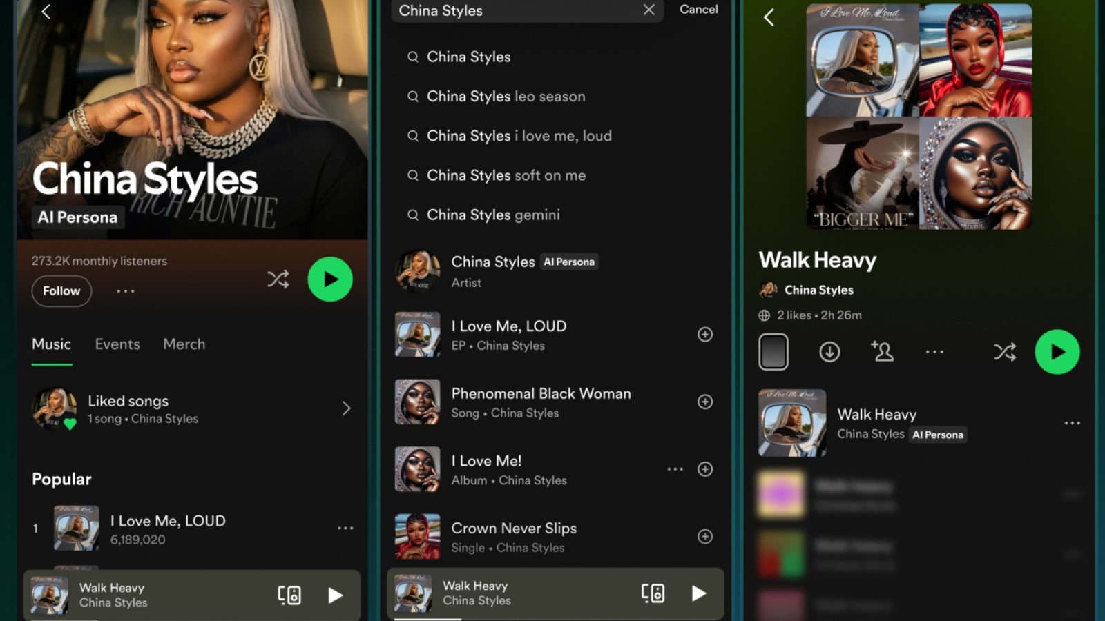 Spotify page
