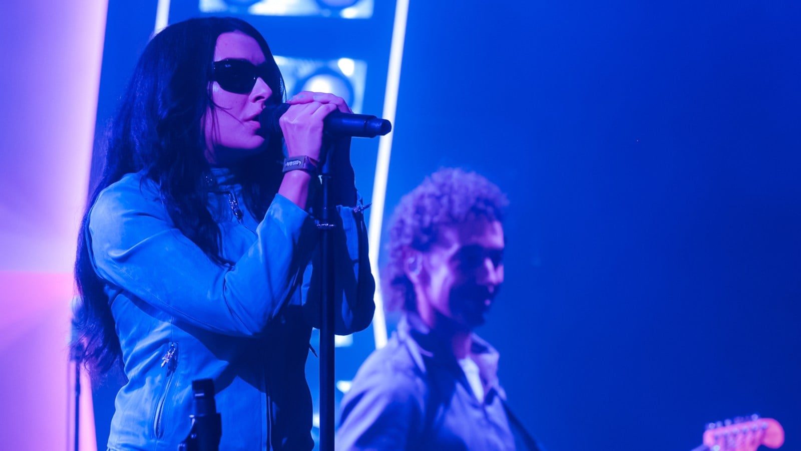 Charli XCX performs with The Strokes
