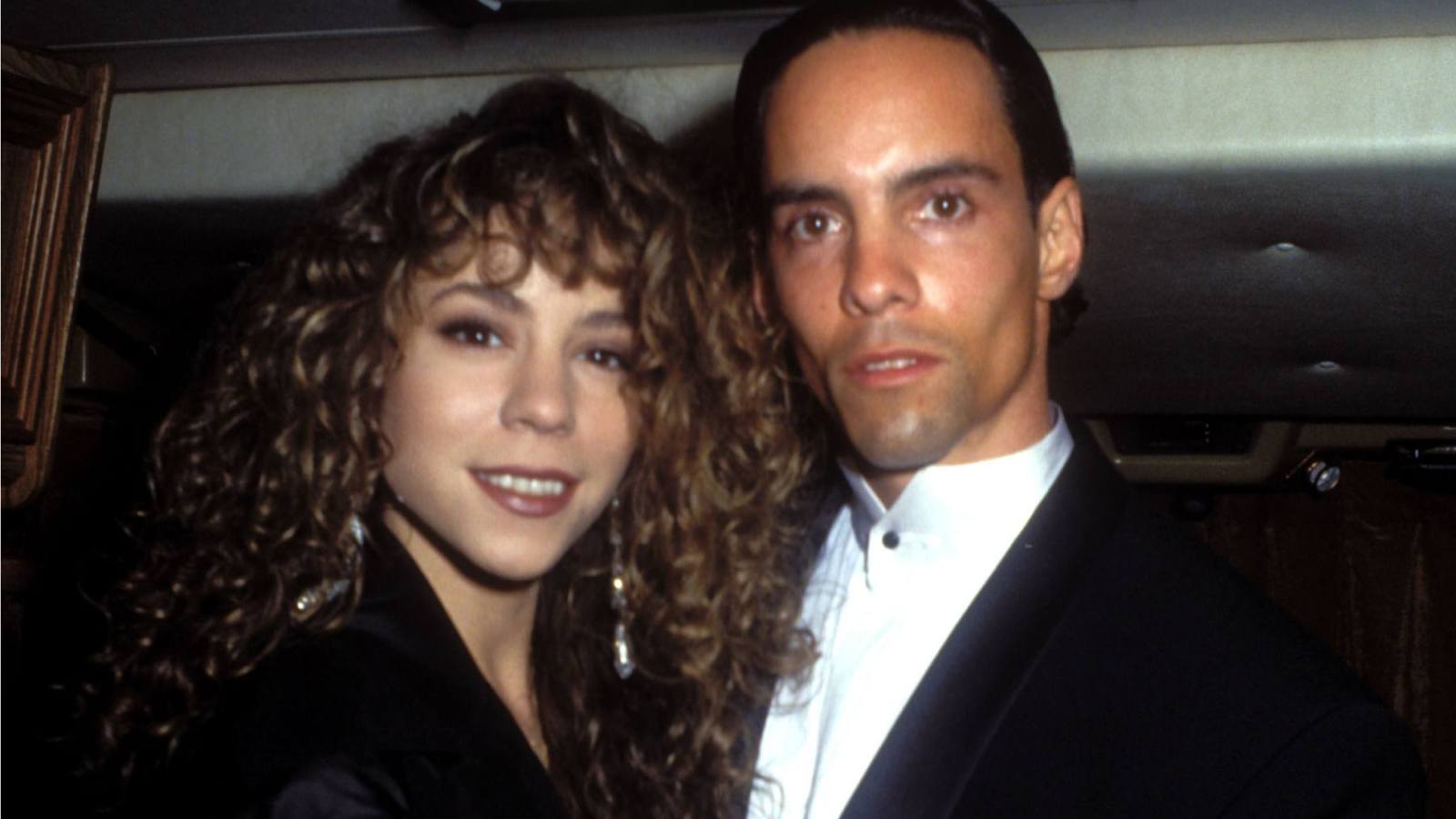 Mariah Carey and brother Morgan Carey in 1991.