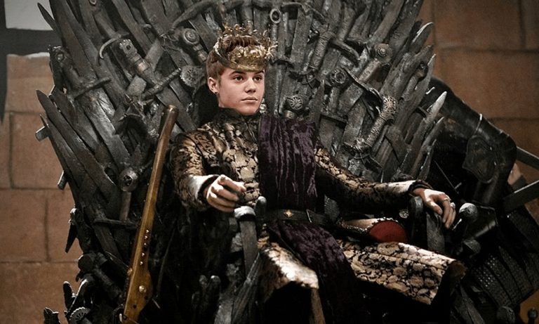 King Joffrey with Bieber's face