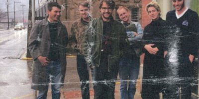 Melbourne six-piece The Ocean Party, appearing in an age-degraded promo shot