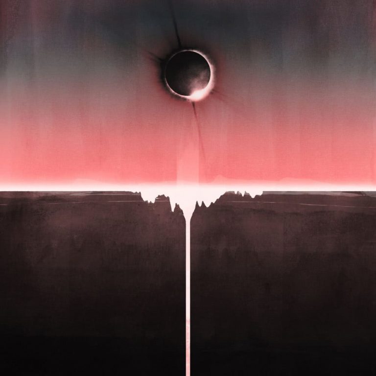 The cover of Mogwai album Every Country's Sun, featuring a warmly painted solar eclipse.