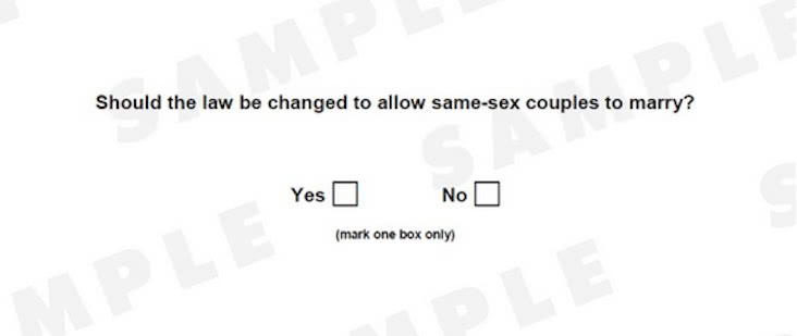 Postal survey - same sex