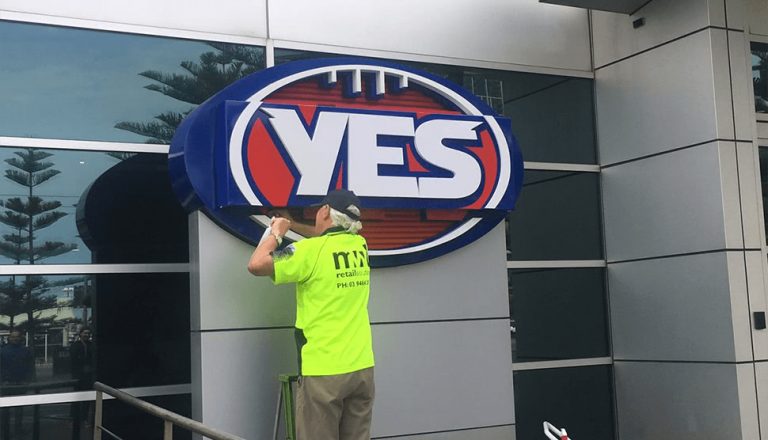 Image of the AFL logo having been changed to read 'yes' in support of same-sex marriage