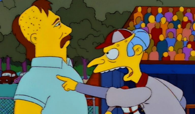 The Simpsons - Mr Burns and the sideburns