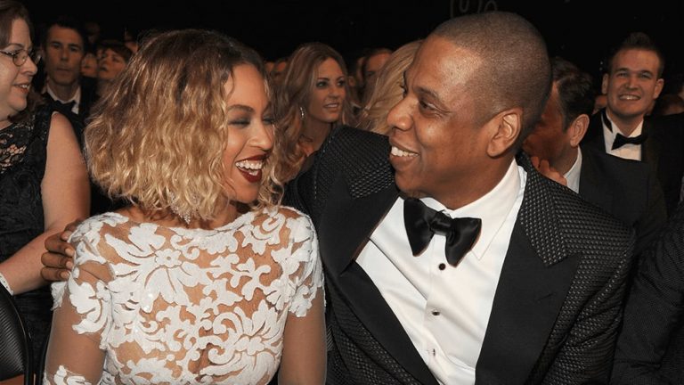 Beyoncé and Jay-Z pictured together.