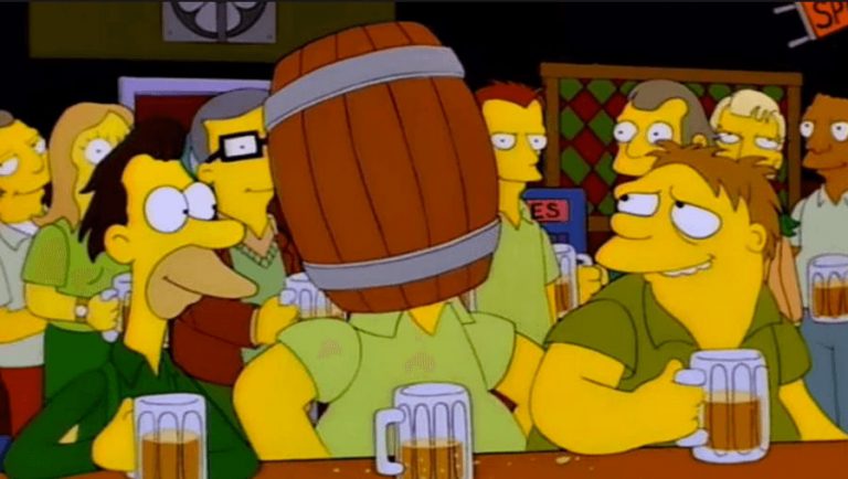 Simpsons drunk