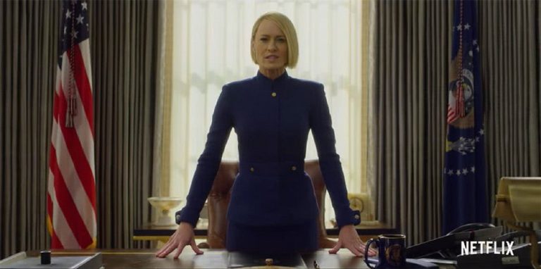 A screenshot from the teaser for the newest season of 'House Of Cards'