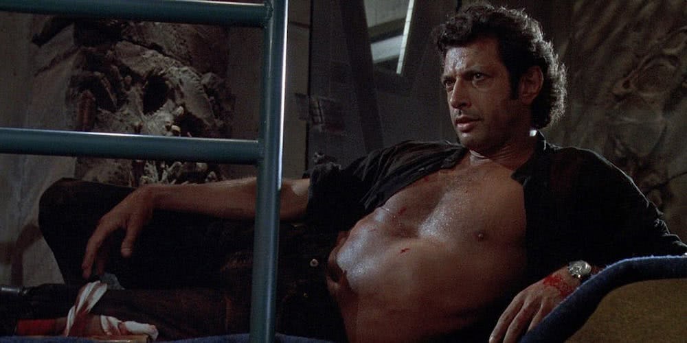 Jeff Goldblum is responsible for one of Jurassic Park's most iconic Ian  Malcolm scenes