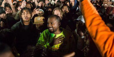 Kanye West at his 'ye' album listening party.