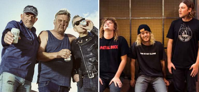 Cosmic Psychos and Skegss, the headliners for Sydney's Misfit Mad Minds Fest
