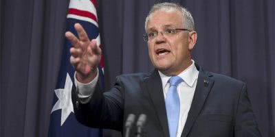 Australian Prime Minister Scott Morrison who has called for a suspension of livestreaming