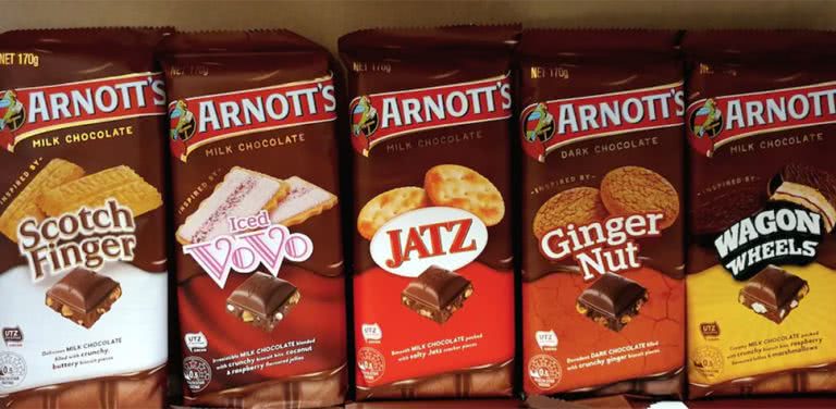 Image of Arnott's' new chocolate bar range