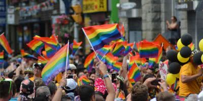 Image of a pride parade