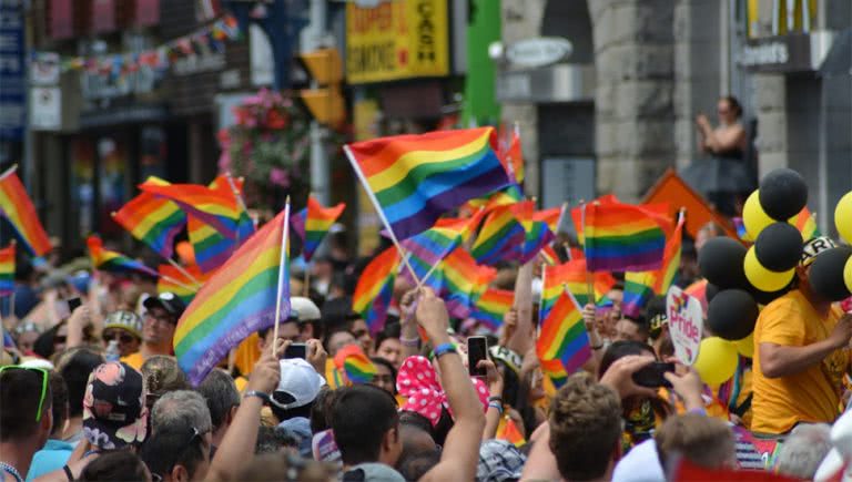 Image of a pride parade