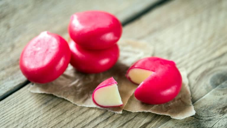 Babybel Cheese, may contain traces of wax