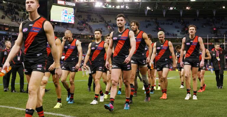 Essendon Bombers have scored a Twitter account adding up the days since they won an AFL Final