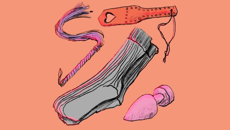 socks fetish illustration by erin sutherland
