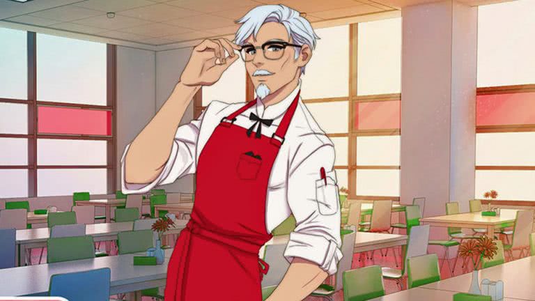 Anime image of Colonel Sanders