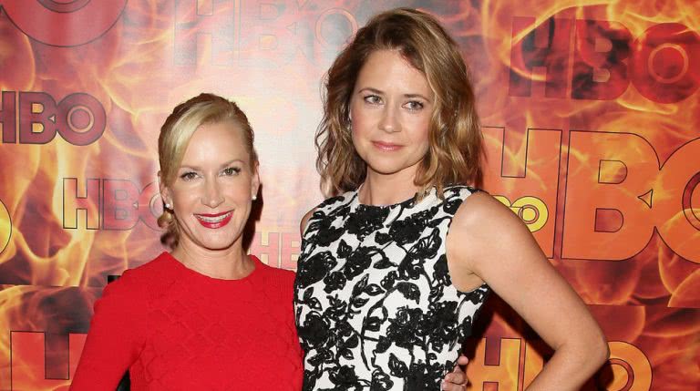 Angela Kinsey and Jenna Fischer from The Officee