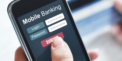 Mobile Banking stock image
