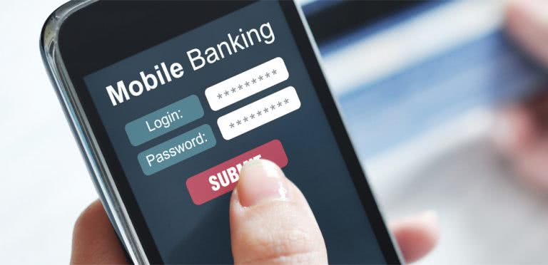 Mobile Banking stock image