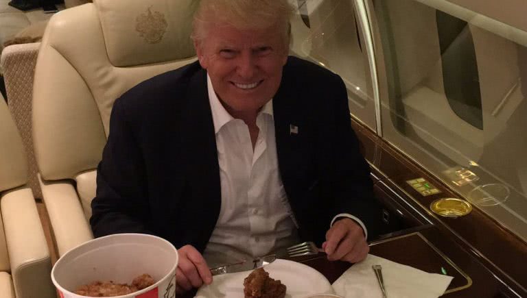 President Donald Trump Eating KFC
