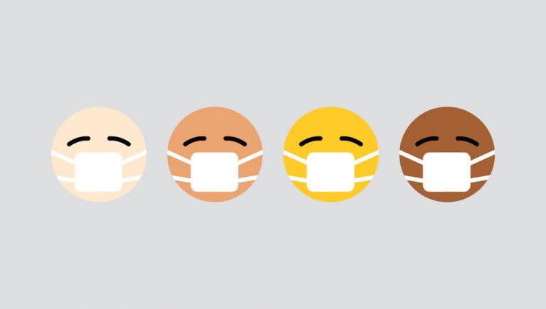 Emojis wearing Face Masks