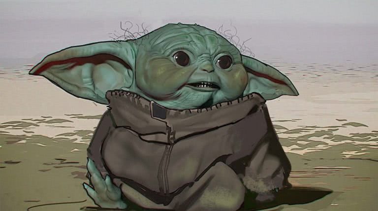 Baby Yoda early design