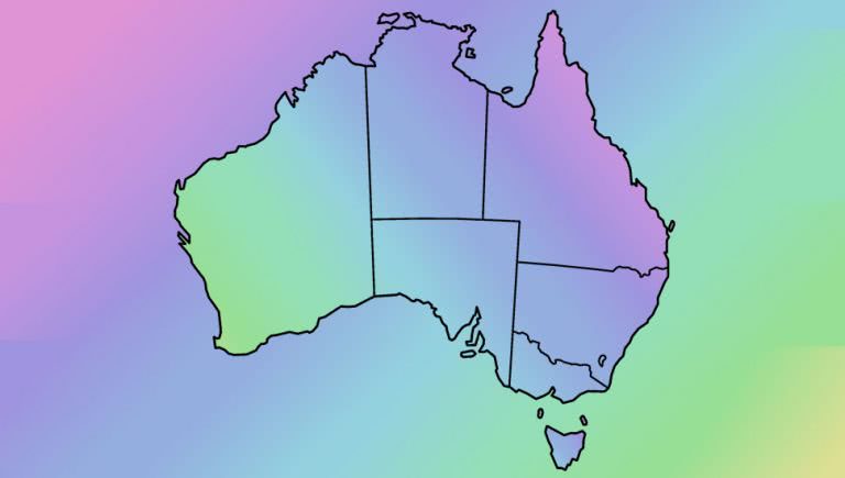 Australia Watercolour blend