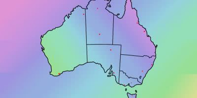 Australia Watercolour blend map