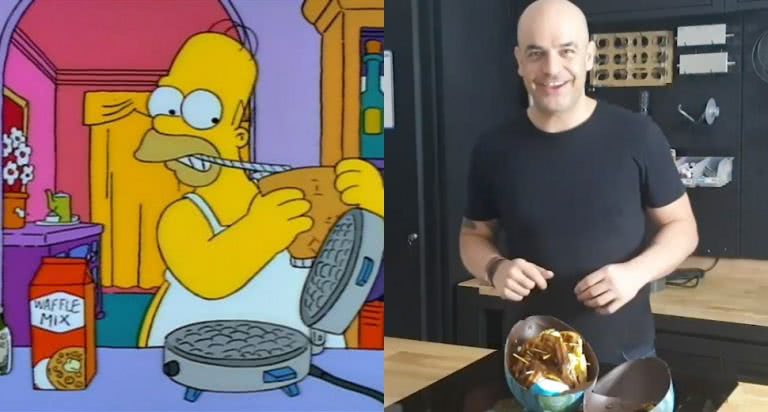 Homer's Out Of This World Moon Waffles
