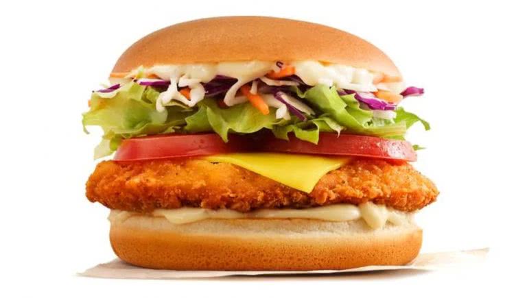 McDonald's chicken schnitzel burger