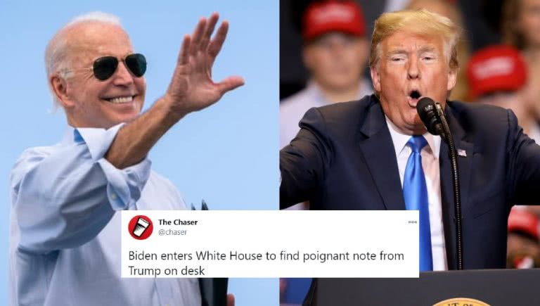 Trump left Biden a farewell note and boy did folks have fun with that info