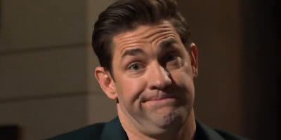John Krasinski and Pete Davidson kissed for laughs because why not