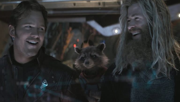 thor and star-lord in avengers: endgame