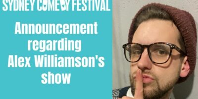 Alex Williamson dropped from comedy shows