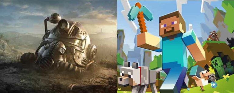 fallout and minecraft survival games