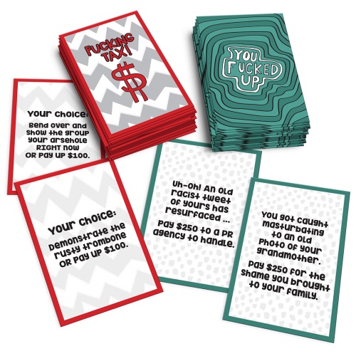 F*cked Up-opoly Cards