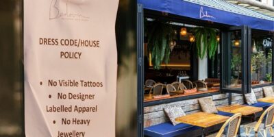 Double Bay’s Bedouin Restaurant has a strict dress code banning tattoos