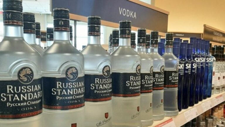 Russian Vodka is being remove from Australian bottle shops