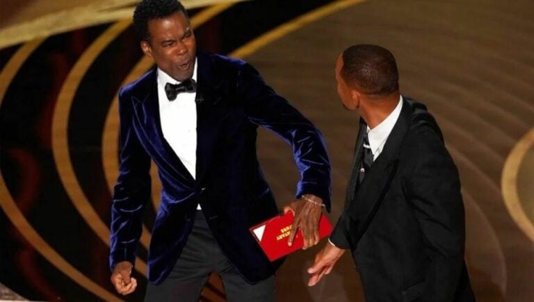 Will Smith hits Chris Rock