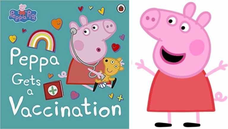 Peppa Pig talks about vaccinations