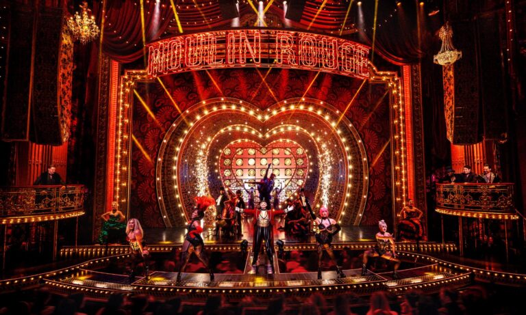 Moulin Rouge! The Musical on Sydney's Capital Theatre a-stage