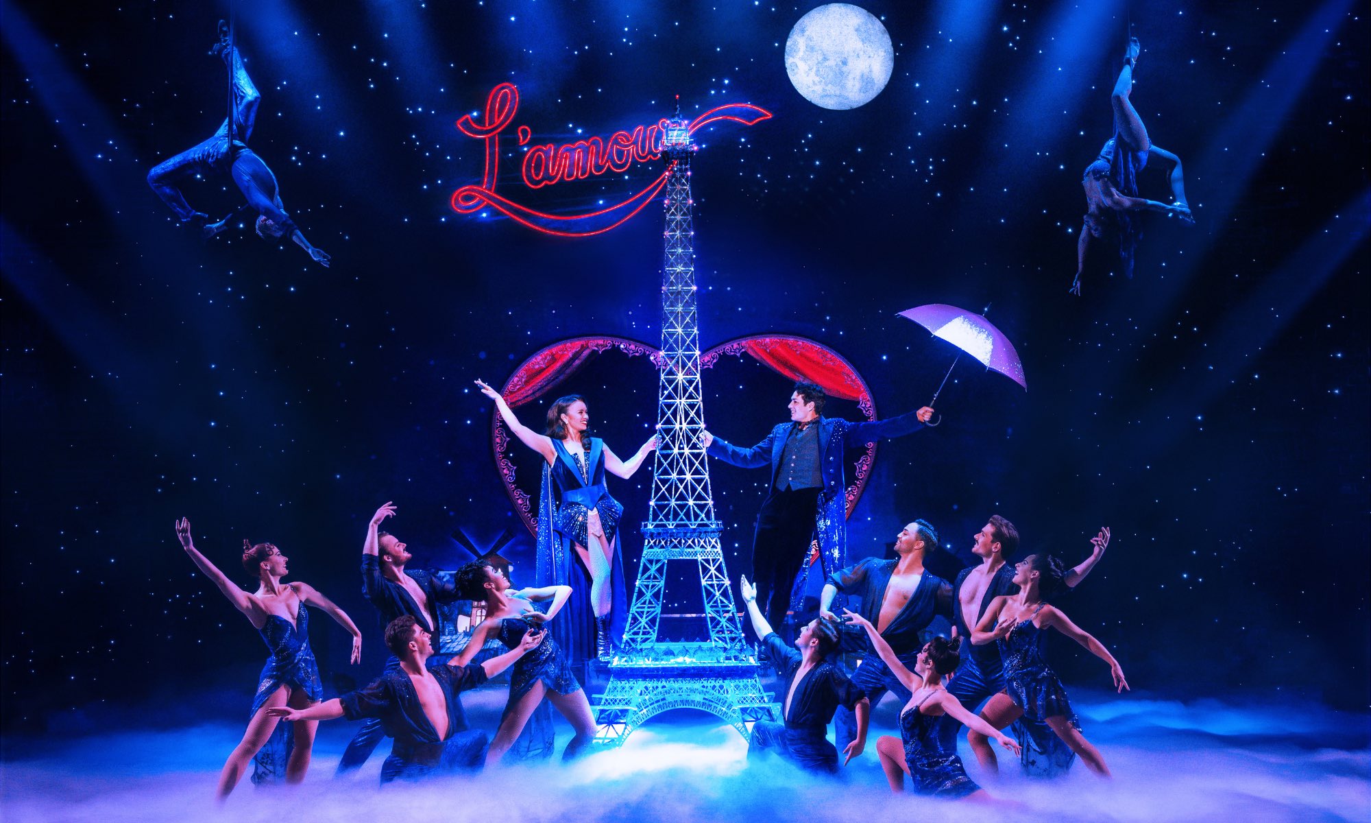 Ensemble perform Moulin Rouge! The Musical in Sydney's Capitol Theatre