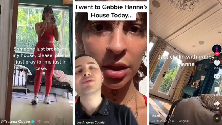 Fans flock to help Gabbie Hanna after man live streams inside her house