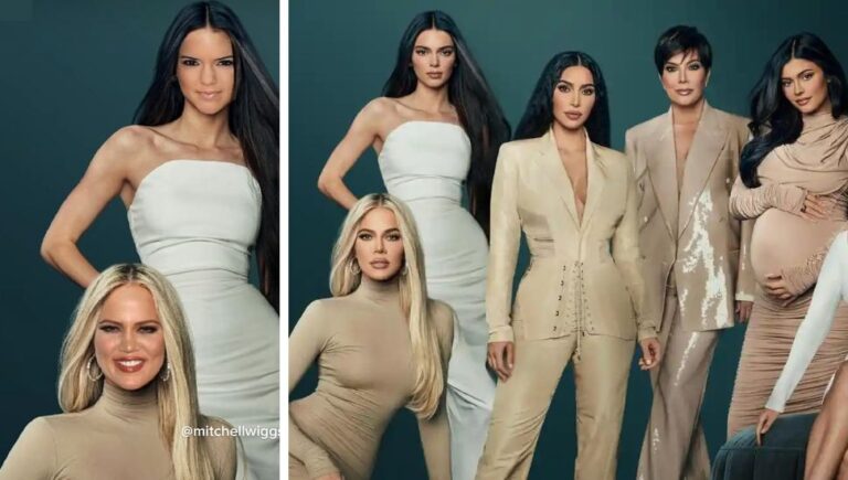 Artist restores Kardashian sisters faces to pre surgery