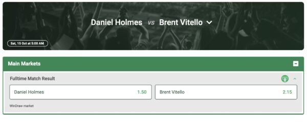 the betting odds for Brent and Daniel from Mafs